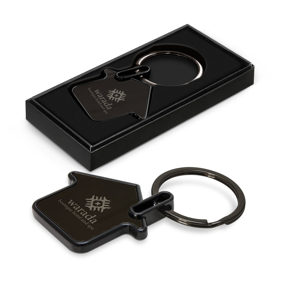 Capital Key Ring (Gunmetal/Black)