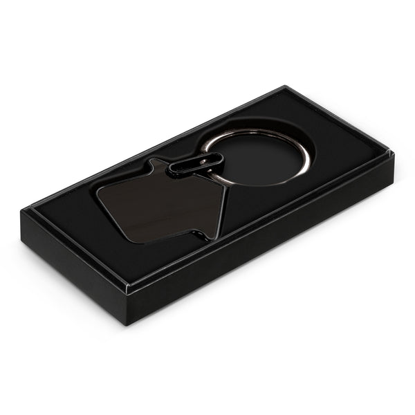 Capital Key Ring (Gunmetal/Black)