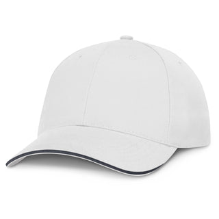 Printwear Swift Cap - White (White/Navy)