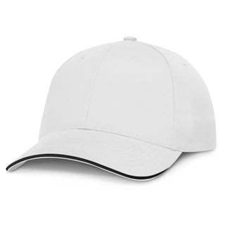 Printwear Swift Cap - White (White/Black)