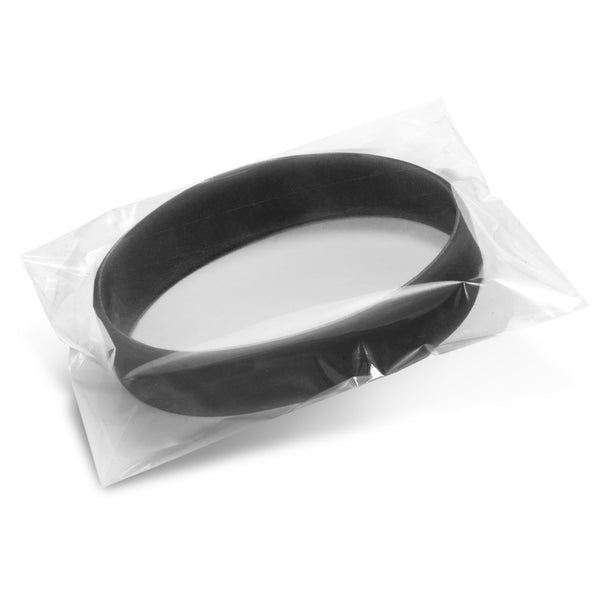 Silicone Silicone Wrist Band - Debossed (Dark Blue)