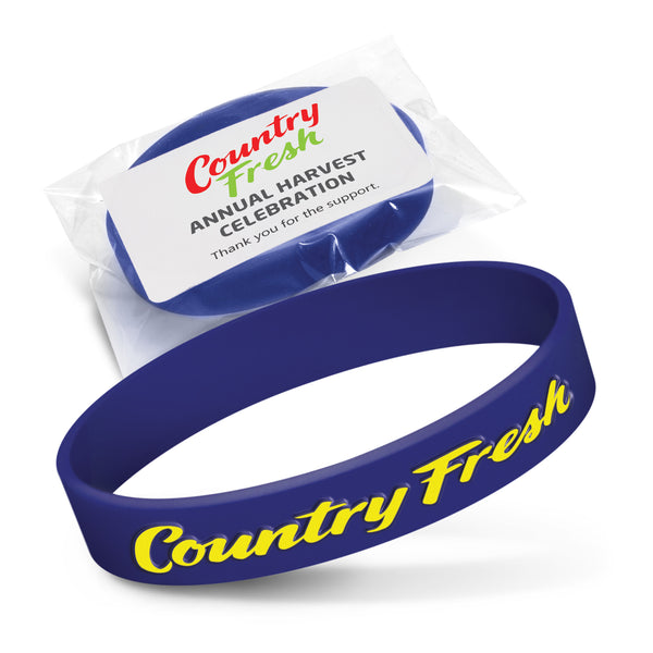 Surge Silicone Wrist Band - Embossed (Navy)