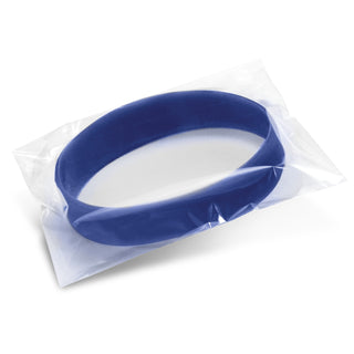 Surge Silicone Wrist Band - Embossed (Dark Blue) — Poly Bag
