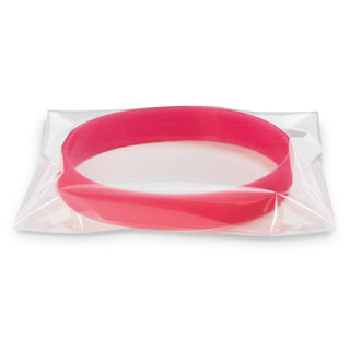 Glow Silicone Wrist Band - Glow in the Dark (Red) — Poly Bag
