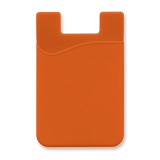 Agogo Silicone Phone Wallet - Full Colour (Orange)