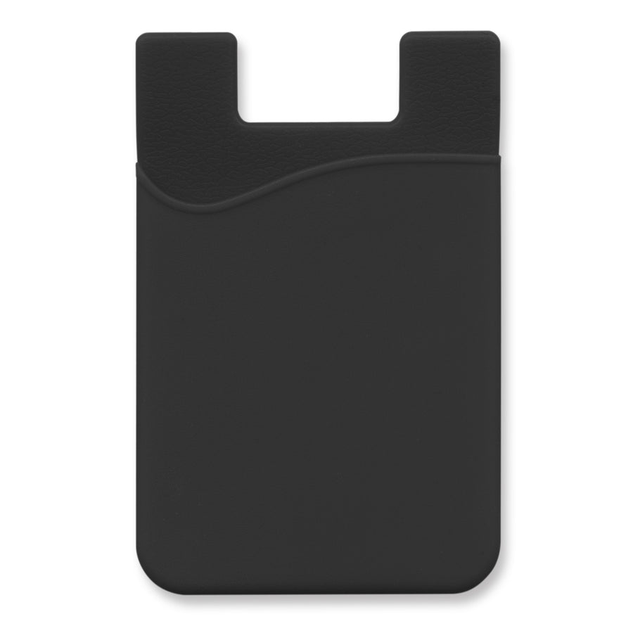 Cipher Silicone Phone Wallet - Indent (Black)