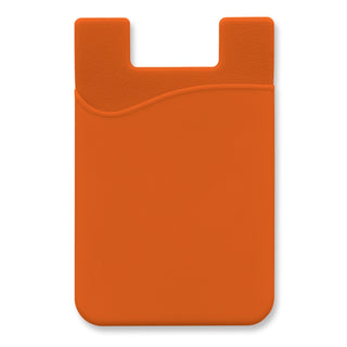 Agogo Silicone Phone Wallet - Indent (Orange)