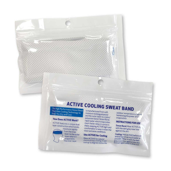 Zephyr Cooling Sweat Band (White)