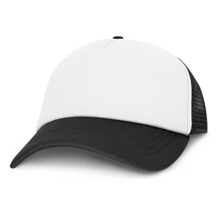 Printwear Cruise Mesh Cap - White Front (White/Black)