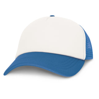 Printwear Cruise Mesh Cap - White Front (White/Cobalt)