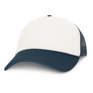 Printwear Cruise Mesh Cap - White Front (White/Navy)