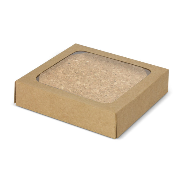 Cork Stone Cork Coaster Round - Set of 4 (Natural)