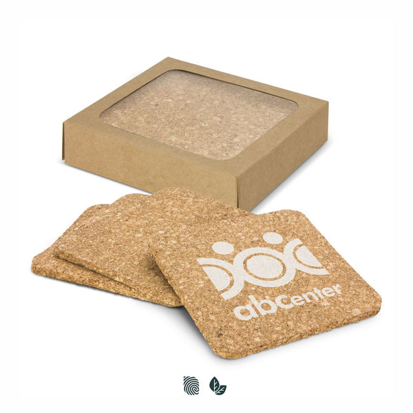 Cork Ridge Cork Coaster Square - Set of 4 (Natural)