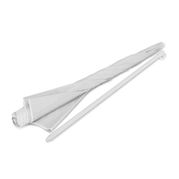 Canopy Beach Umbrella (White/Silver)