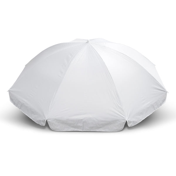 Canopy Beach Umbrella (White/Silver)