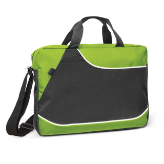 Printwear Centrix Conference Satchel (Bright Green)