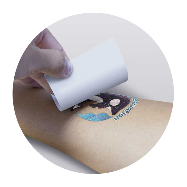 Glitter Temporary Tattoo Glitter - 51mm x 51mm (White)