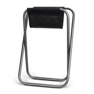 Ridge Folding Stool (Black) — Folded