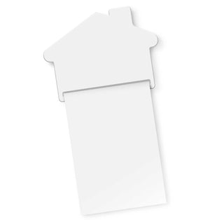 Agogo Magnetic House Memo Pad A7 - Full Colour (White)