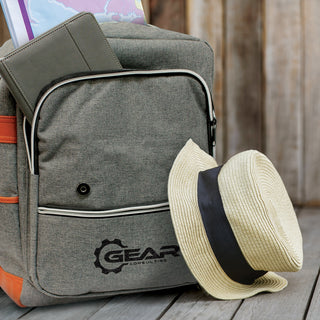 Merino Backpack (Grey/Brown) — Feature