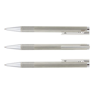 LAMY Logo Pen and Pencil Set (Brushed Silver) — Pen Brushed Silver