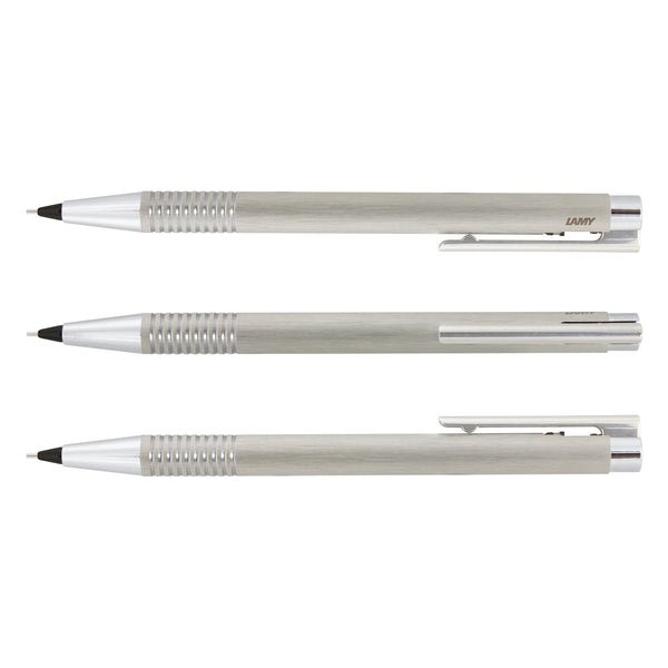 LAMY Logo Pen and Pencil Set (Brushed Silver)