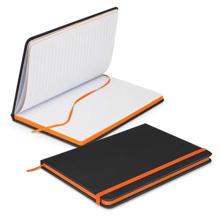 Agogo Omega Black Notebook (Orange)