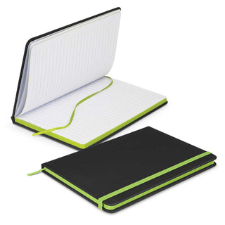 Agogo Omega Black Notebook (Bright Green)