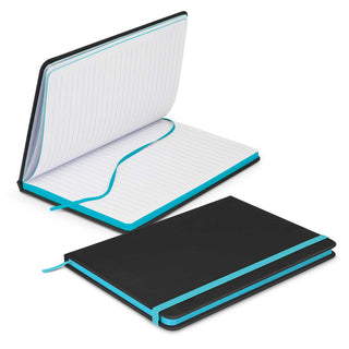 Agogo Omega Black Notebook (Light Blue)