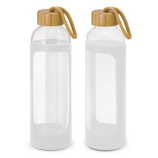 Agogo Eden Glass Bottle - Silicone Sleeve (White)