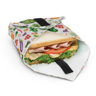Flax Reusable Food Wrap (White) — Open