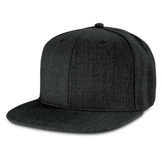 Printwear Chisel Flat Peak Cap (Charcoal)