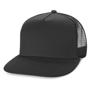 Printwear Impala Flat Peak Mesh Cap (Black)