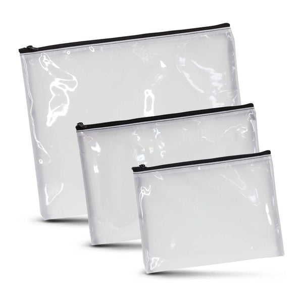 Clarity Cosmetic Bag - Medium (White)