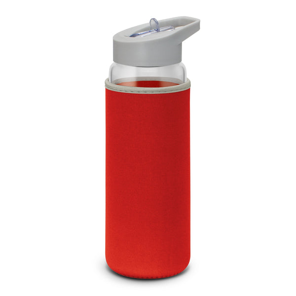 Ridgeline Glass Bottle - Neoprene Sleeve (Red)