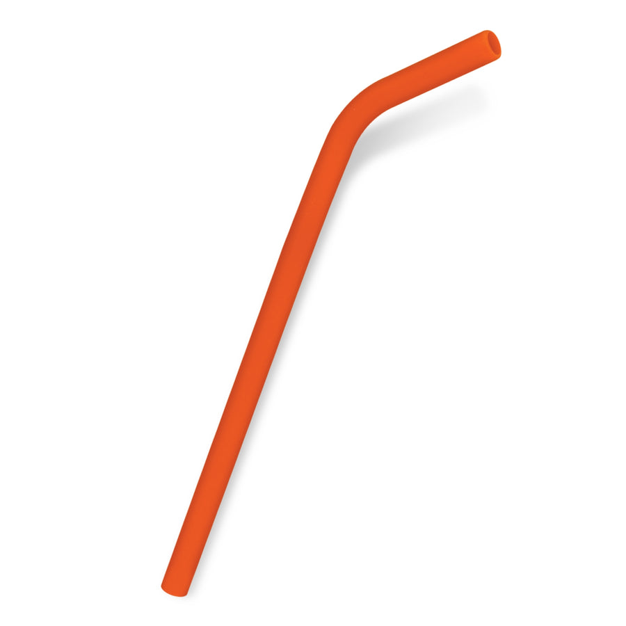 Flax Silicone Straw (Orange)