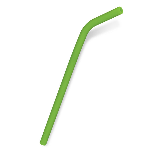 Flax Silicone Straw (Bright Green)