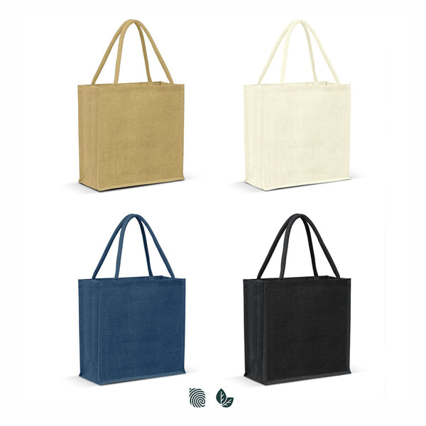Greystone Jute Tote Bag - Colour Match (Dark Blue)