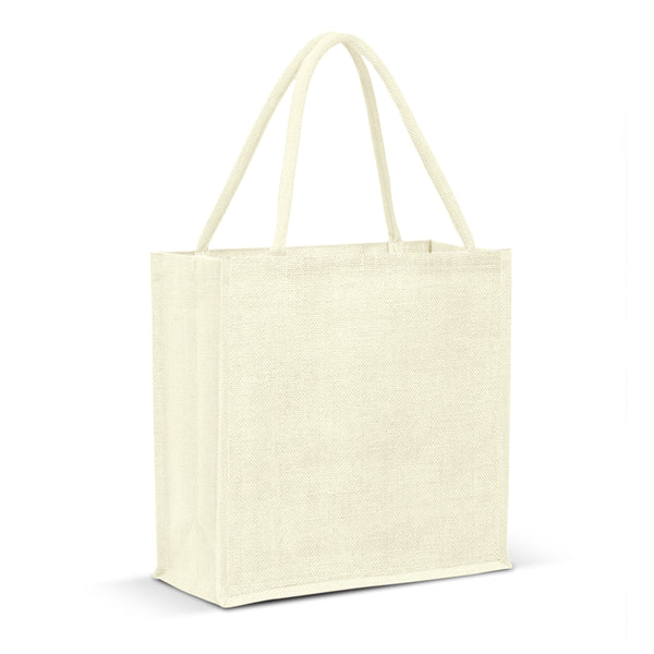 Greystone Jute Tote Bag - Colour Match (White)