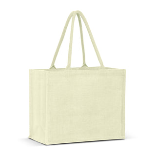 Printwear Torino Jute Tote Bag - Colour Match (White)