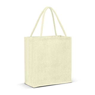 Printwear Lanza Jute Tote Bag - Colour Match (White)