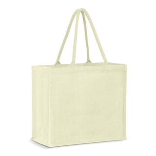 Printwear Modena Jute Tote Bag - Colour Match (White)