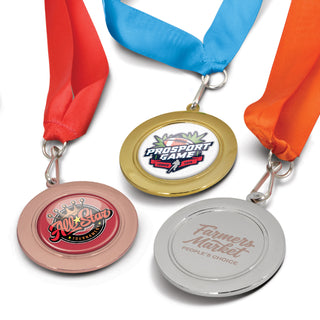 Crest Medal - 65mm (Orange)