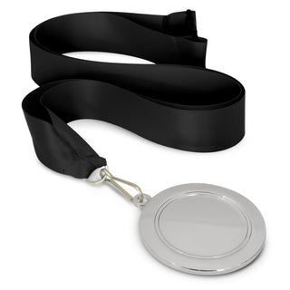Crest Medal - 65mm (Bronze) — Black/Silver