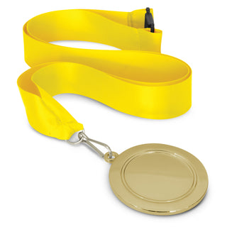 Crest Medal - 65mm (Bright Green) — Yellow/Gold