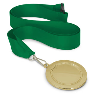 Crest Medal - 65mm (Red) — Dark Green/Gold