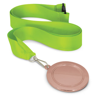 Crest Medal - 65mm (Dark Green) — Bright Green/Bronze