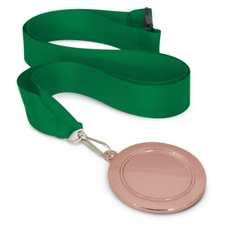 Crest Medal - 65mm (Red) — Dark Green/Bronze