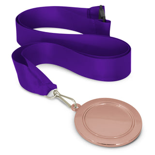 Crest Medal - 65mm (Dark Green) — Purple/Bronze