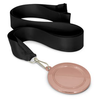 Crest Medal - 65mm (Bronze) — Black/Bronze
